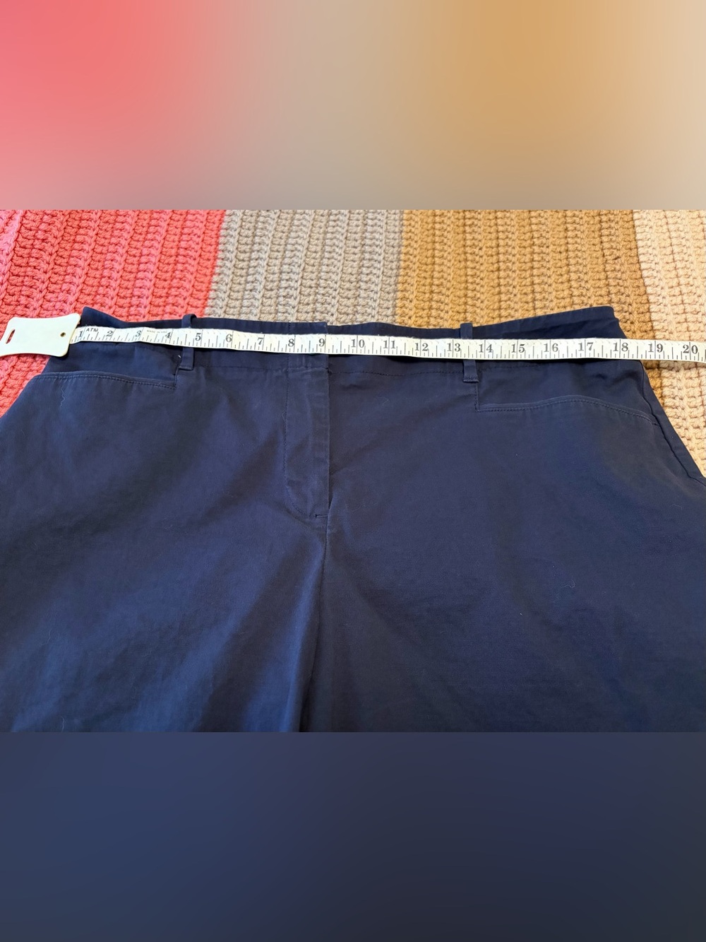 Talbots Outlet Navy Blue Women's Bermuda Shorts - Picture 4 of 7